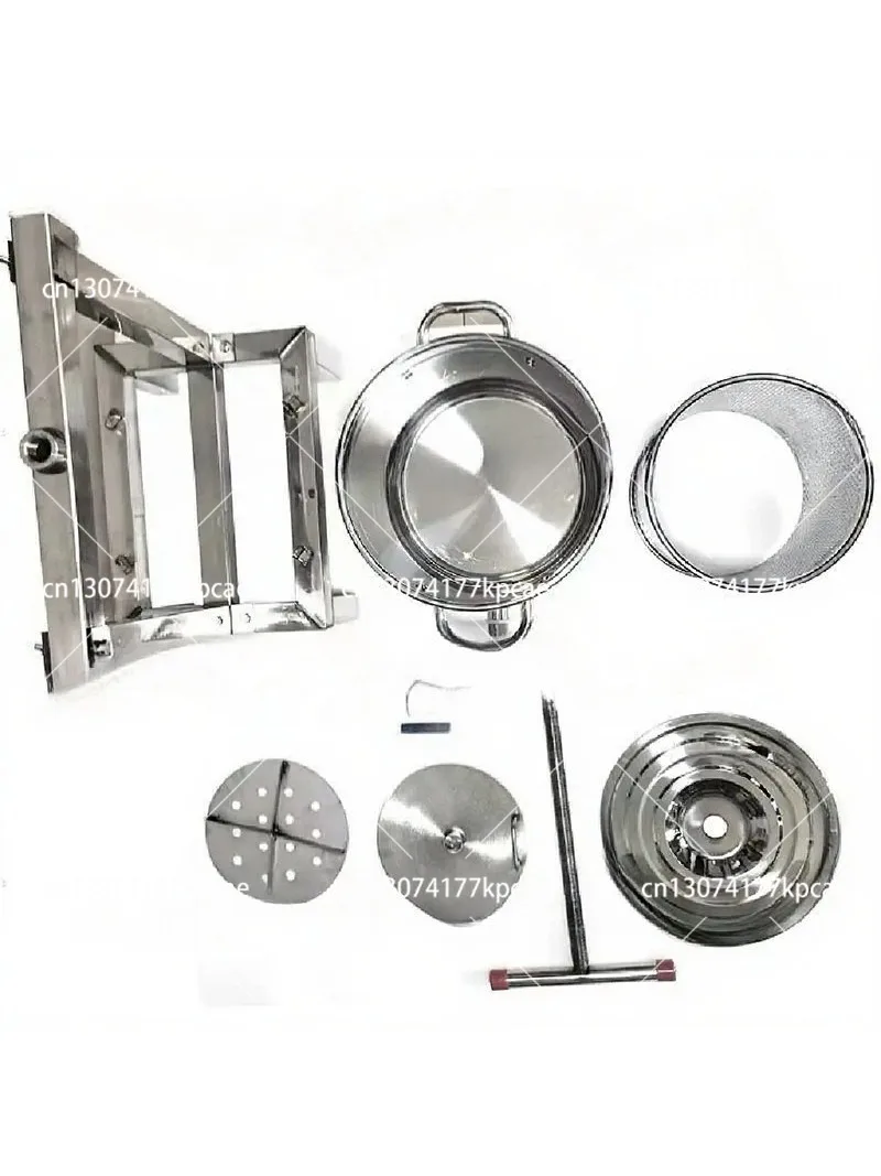 Enclosed Stainless Steel Honey Press Machine Small Beeswax Squeezer Wild Honey Juice Extractor Tool