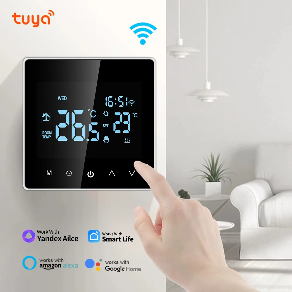 smart home Tuya Thermostat WiFi Temperature Controller of Water/Electric Floor Heating Gas Boiler Work with Google Home Alexa