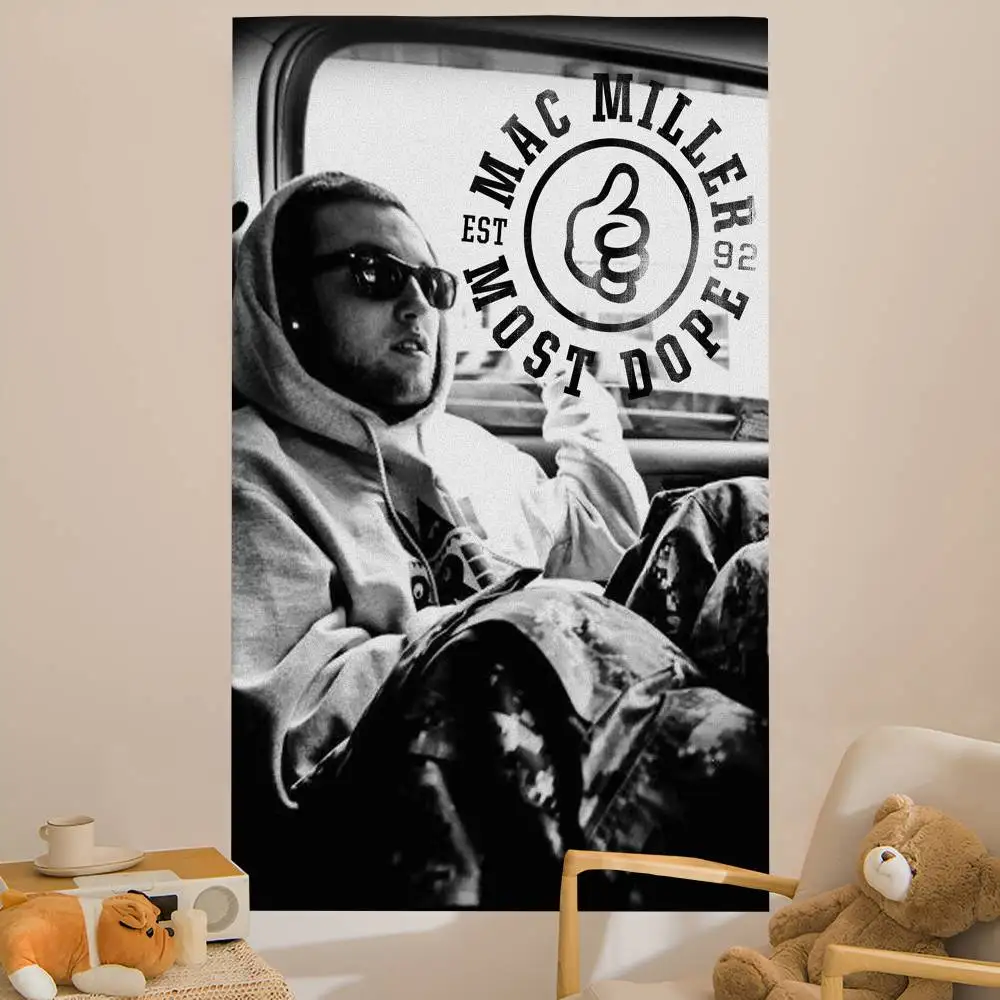 Singer M-Mac Miller DIY Wall Tapestry for Living Room Home Dorm Decor Wall Art Decor