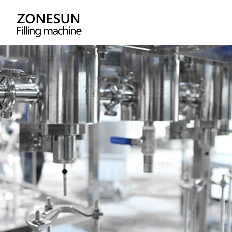 ZONESUN Bierfüllmaschine, Ausrüstung, Schaumflüssigkeit, alkoholisch, kohlensäurehaltig, funkelnd, belüftete Getränke, Flaschenproduktion ZS-DG4