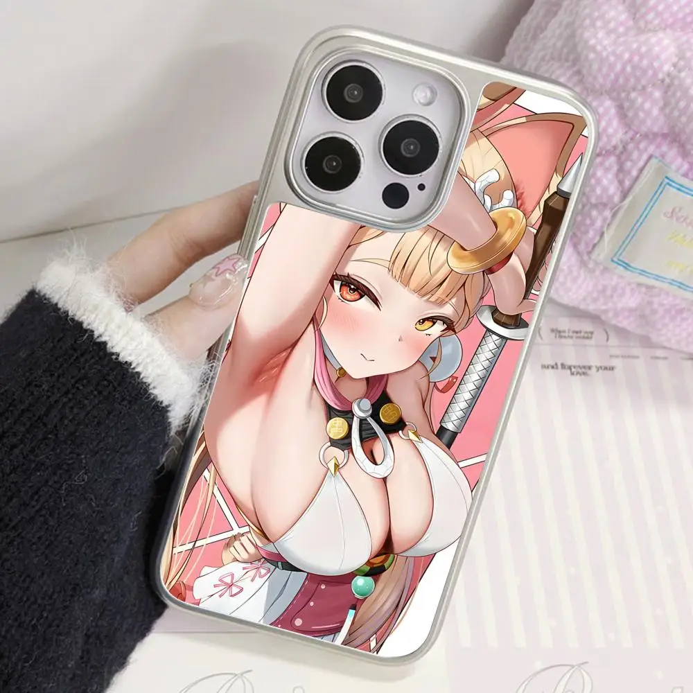 

Zenless Zone Zero Alice Phone Case for iPhone 17 16 15 14 13 12 11 Air Pro Max Plus Silver Plating Colorful Cover Cover Luxury