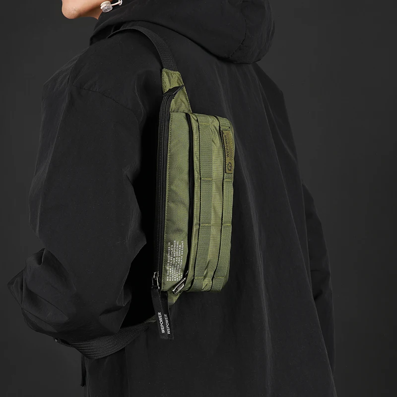 Fashion Men Waist Packs Fanny Bag High Quality Chest Bag Crossbody Bags For Men Vintage Style Men Handbag Shoulder Bag Bolsa Sac view 4