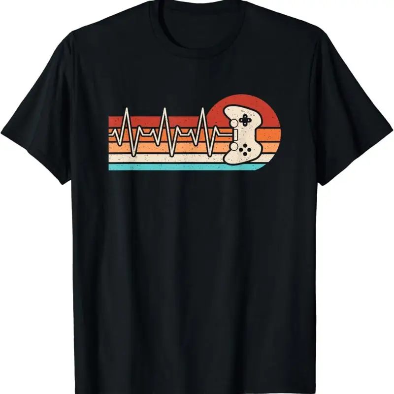 Gamer Heartbeat Gaming Video Games Men T Shirtn Boys Shirt