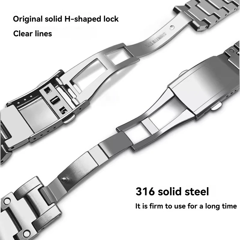 GBM-2100/GM2100/GA2100/GA2100 für Casio G-SHOCK Metall-Armband-Ersatz mit achteckigem Armband und 16-mm-Edelstahlarmband-Zubehör – Detail 3