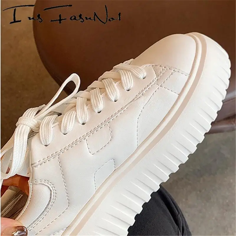 Fashion Mixed Color Women Sneakers Luxury Designer Thick Bottom High Platform Increasing Casual Trainers All Match Runway Shoes