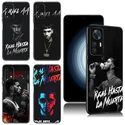 Anuel AA Rappers Black Case For Xiaomi Redmi 11 Prime 11A 12C 13C A1 A2 Plus A3 12 4G 10 13R 5G 9A 10A 9C 10C 9i 12R Note 9T