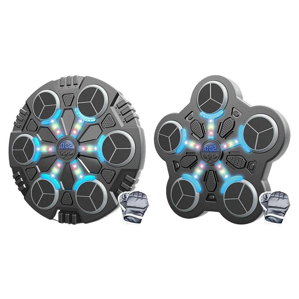 

Music Boxing Machine Boxing Workout Machine Bluetooth-Compatible Boxing Wall Target USB Rechargeable 5/6 Targets for Adults Kids