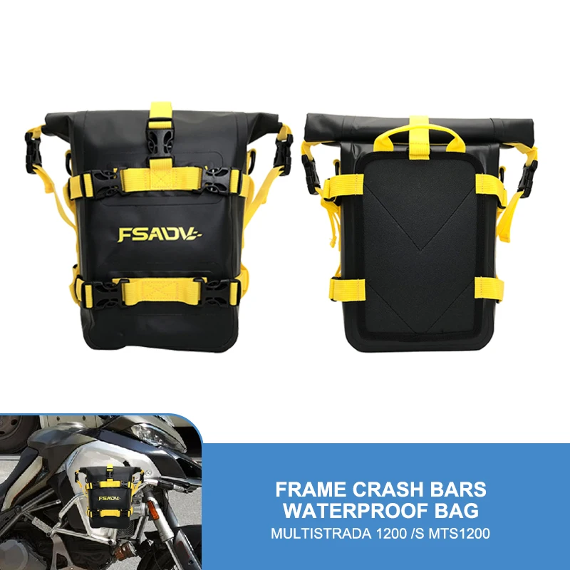 

For Ducati Multistrada 1200 /S MTS1200 Frame Crash Bars Waterproof Bag Repair Tool Placement Bag 1250S Motorcycle Accessories