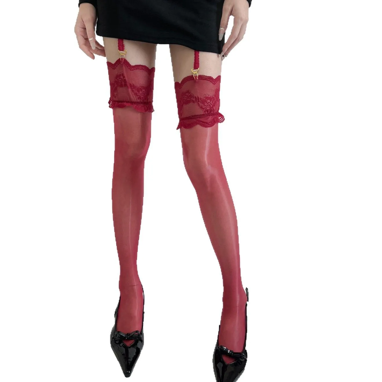 

Женские чулки, летние ультратонкие сексуальные чулки до бедра, кружевной топ для девочек, гольфы до колена, женские чулки