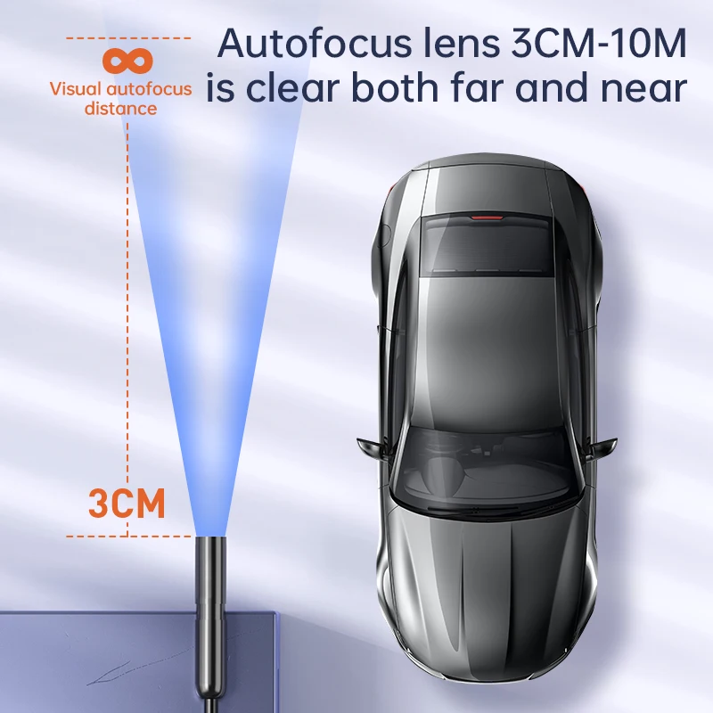 C30-A 8.5 مللي متر 1 متر التركيز التلقائي كابل صلب 4.3 بوصة IP67 فيديو أدوات إصلاح الصناعية الرقمية الأنابيب Borescope فحص كاميرا المنظار