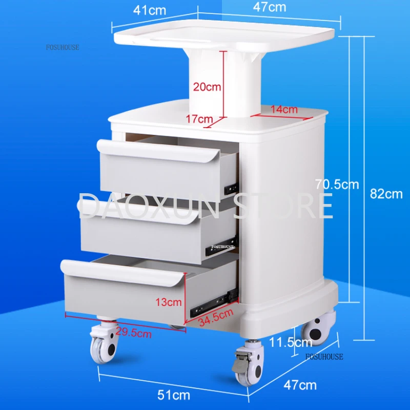 Portable Beauty Salon Salon Trolleys Dental Clinic Mobile Tool Carts Medical Hospital Auxiliary Cart With Wheels Salon Furniture