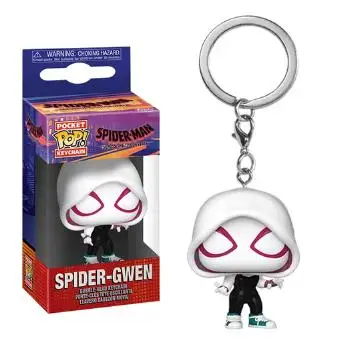 Funko Pocket Keychain SPIDER MAN Marvel Spider-gwen Zomie Hunter Spidey POP Action Figure Model Toys Children Birthday Gift 6