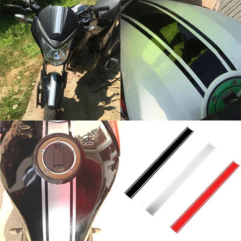 50*4.5CM 1PCs DIY Motorfiets Brandstoftank Sticker Waterdicht voor Kawasaki ER-5 GPZ500S EX500R NINJA ZX7R ZX7RR ZX9 ZZR1200