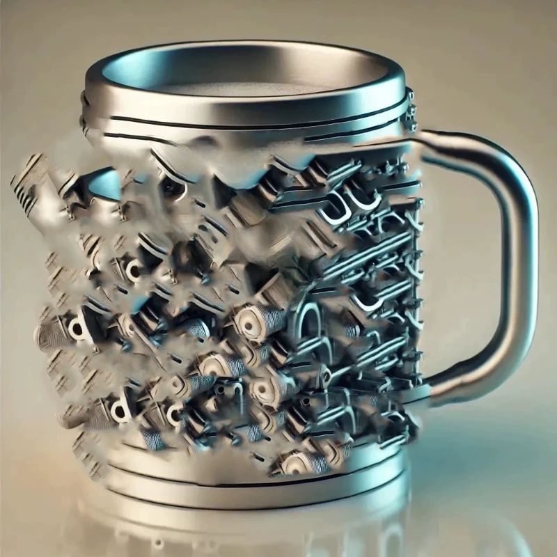 

V6 engine creative mug resin process design cup three-dimensional cup