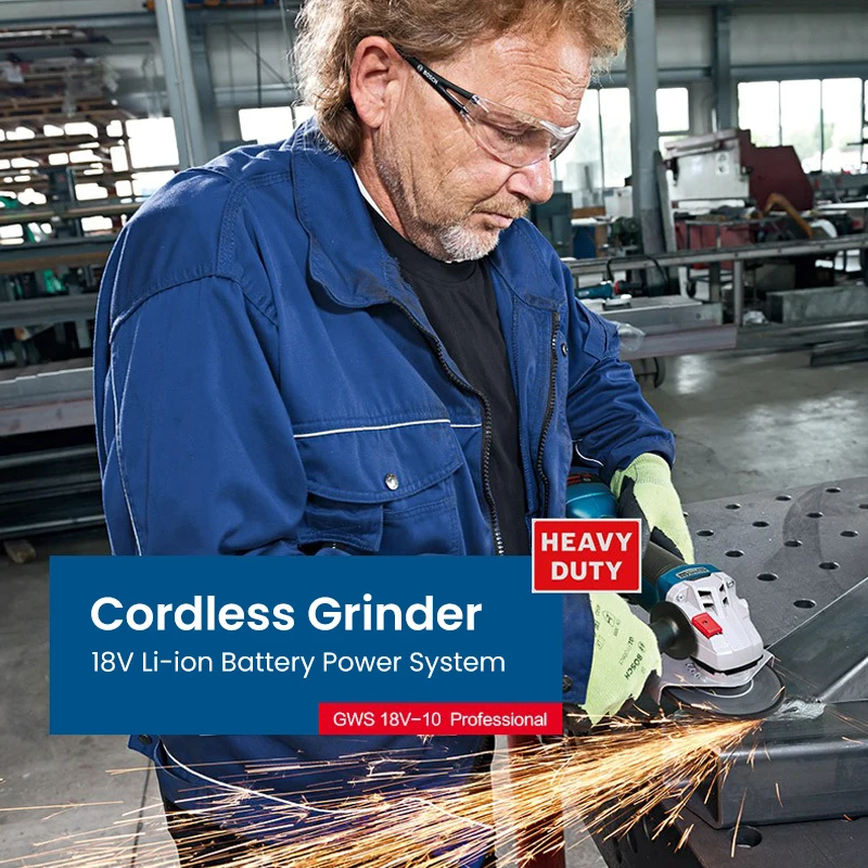 Bosch gws 18v-10 Akku-Winkels chl eifer 18V bürstenloser elektrischer Schleif schneider 1000w 9000rpm Schleifer Elektro werkzeug für Steins tahl