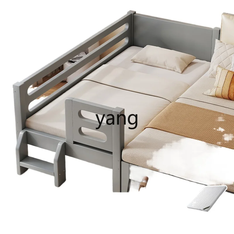 

CX Solid Wood Children's Stitching Widened Bed Artifact Male and Female Baby with Fence Small Bed