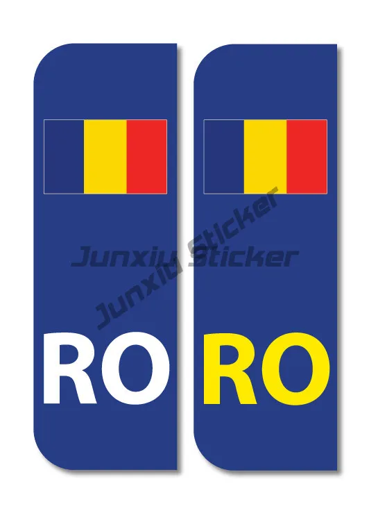 

RO Euro Car Number Plate ROMANIA Vinyl Stickers