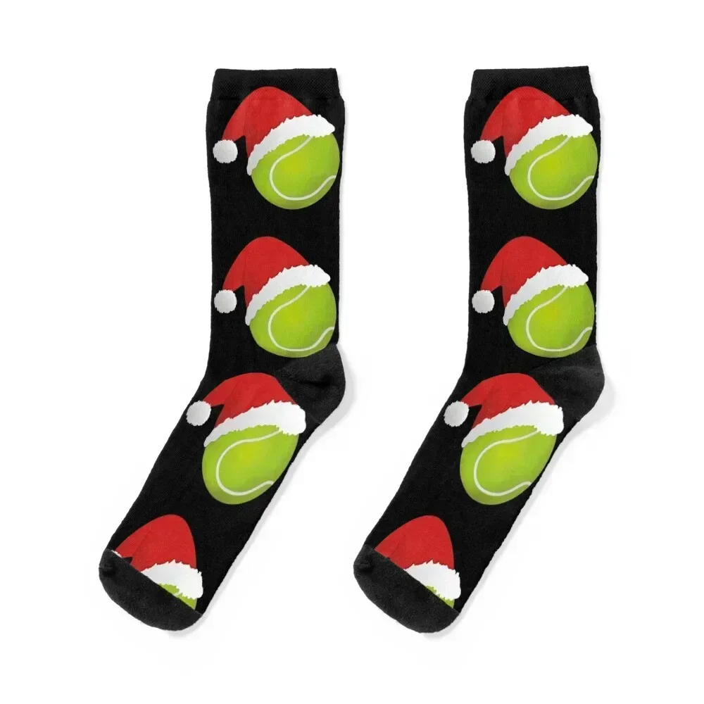 

Tennis for Christmas Sports Game Set Match Xmas Ball Socks hiphop happy Novelties floor Men's Socks Women's