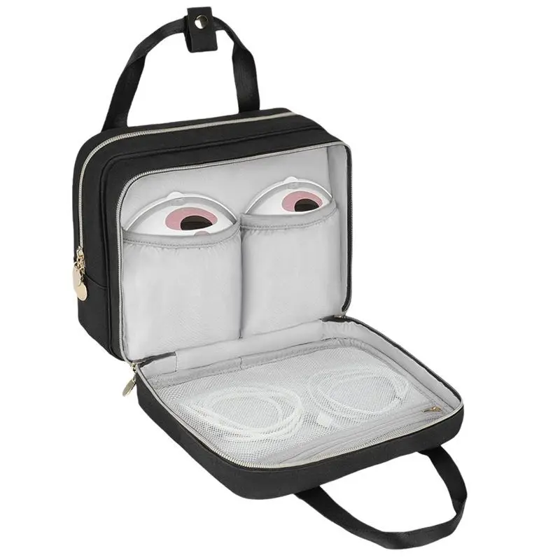AB42-Wearable For Momcozy/Medela/Elvie/Willow Compatible Breast Pump Storage Bag- Breastmilk Cooler Travel Carry Case
