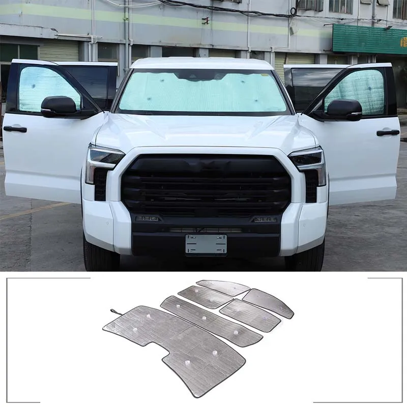 

Car Window Windshield Sunshade Front UV Protect Reflector Sun Shade Sun Visor Car Accessories For Toyota Tundra 2022 2023