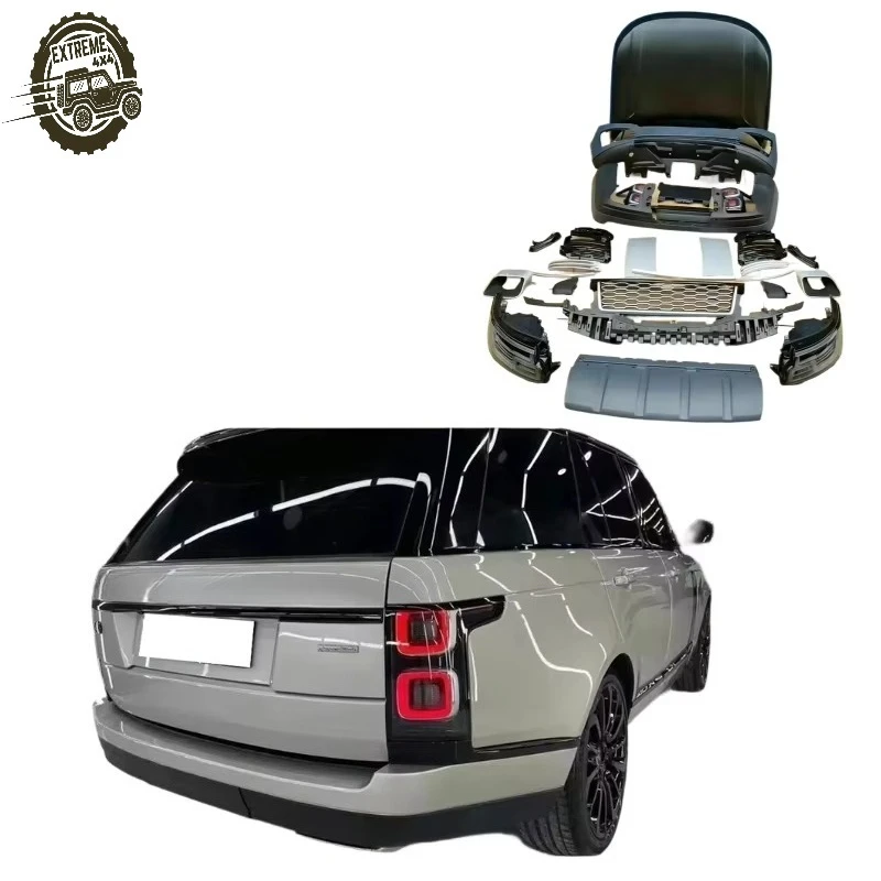 

Новый высококачественный обвес последнего образца для L405: передний и задний бамперы, фары, задние фонари, капот, решетка радиатора, диффузор