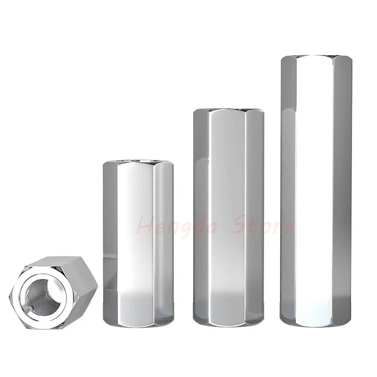 M2 M2.5 M3 M4 M5 M6 M8 M10 M12 M16 304 Stainless Steel Hex Female Standoff Pillar Spacers Long Hex Coupling Nut Bolt L=4-100mm