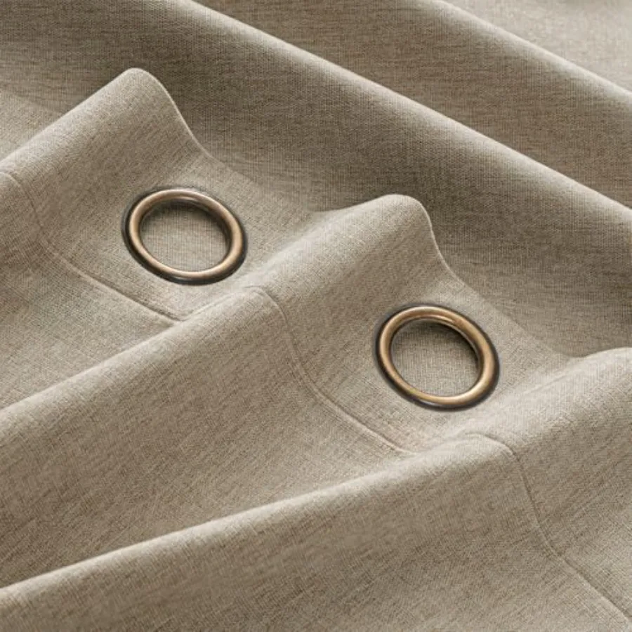 

100% светонепроницаемые шторы из шенилла для спальни, теплоизоляционные, энергосберегающие, для гостиной, 84 дюйма, с люверсами.