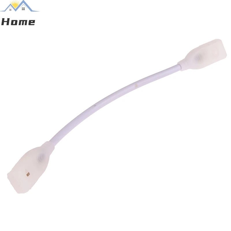 1Pc 220V EU LED Strip Plug For Cob 360LEDs 12mm Light Strip Connector 2pin COB Led Strip Light Fix Clips Connector Accessories