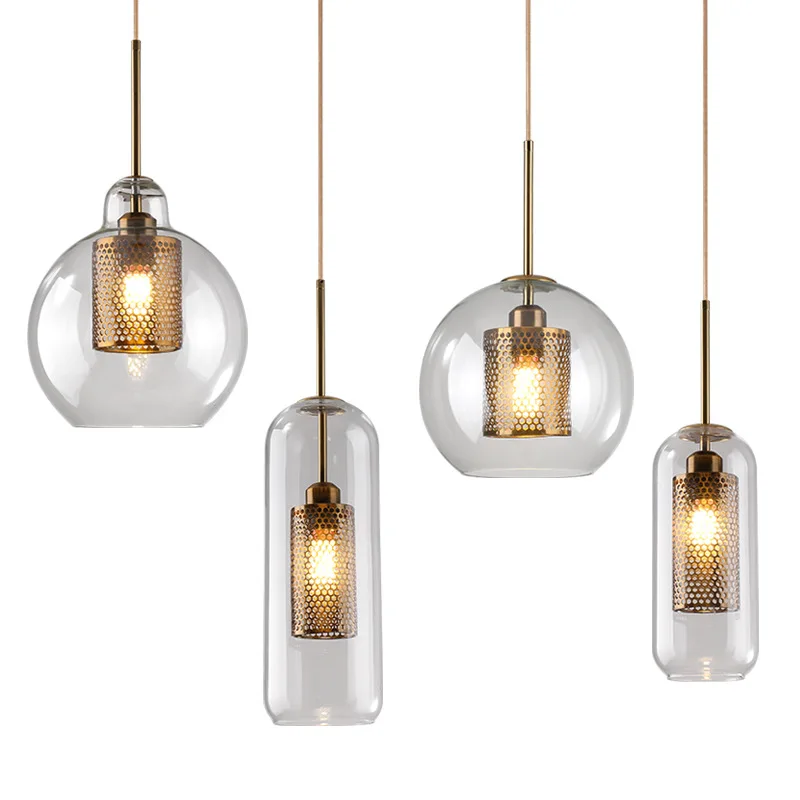 

Vintage Glass Pendant Light Suspension Lamp Hanging for Kitchen Coffee Bar Dining
