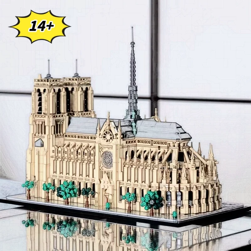 

4383pcs Notre-Dame de Paris Building Blocks Architectural Model Kit MOC-21061 Home Decoration Toys Adult Christmas Birthday Gift