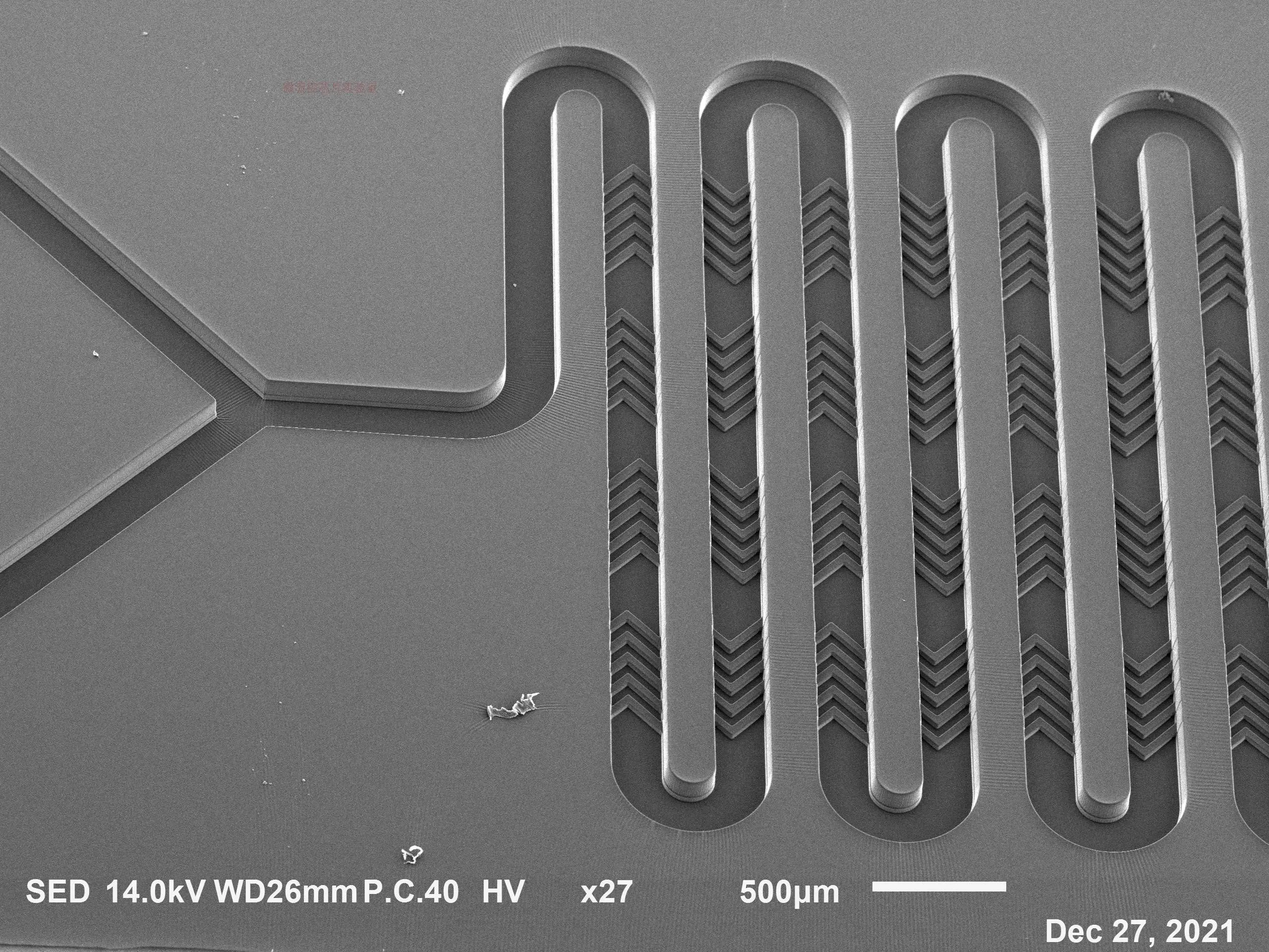 Microfluidic Double-Layer Herringbone Chip LNP Nanoparticle Generation Chip MRNA Lithography Customization