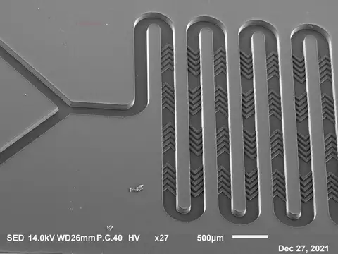 Microfluidic Double-Layer Herringbone Chip LNP Nanoparticle Generation Chip MRNA Lithography Customization