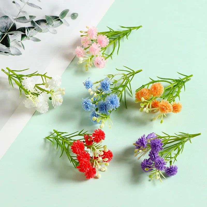20/40Pcs Künstliche Blumen 8CM Gefälschte Blume Für Wohnkultur Hochzeit Ehe Dekorationen Ornamente Handwerk Geschenk Girlande zubehör – Detail 4