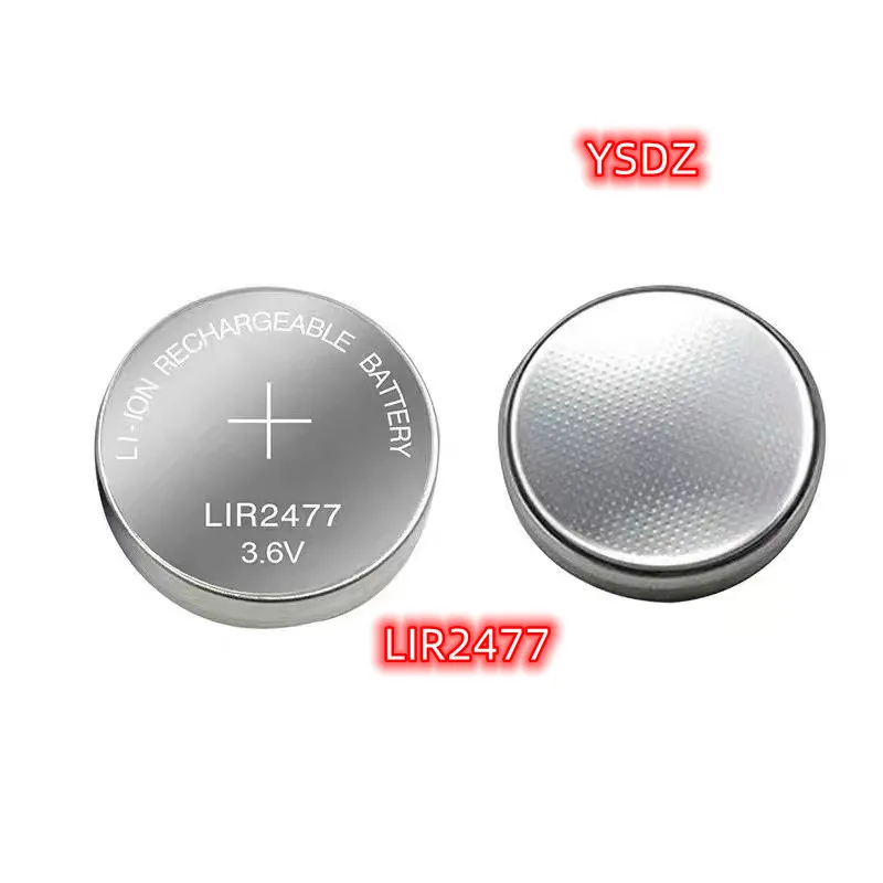 LIR2477 3,6 В, 200 мАч, литиевые аккумуляторы, замененные CR2477 для часов с дистанционным управлением, кнопка типа «таблетка» + зарядное устройство с 2 слотами