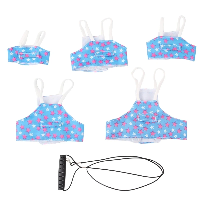 Жилет с ремнями для птиц, летный костюм с попугаями, жилет с ремнями безопасности, летная одежда, модные попугаи со звездами,