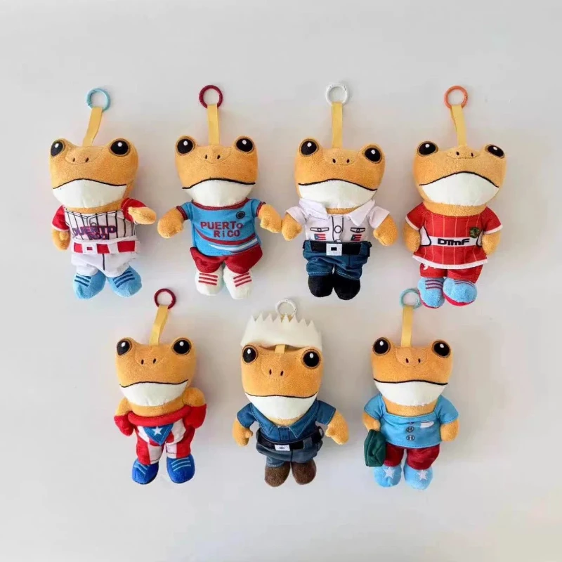 New Sapo Concho Bad Bunny Plush Keychain Cute Cartoon Frog Stuffed Doll Pendant Toy For Bag Decor Ideal Christmas Gift For Fans