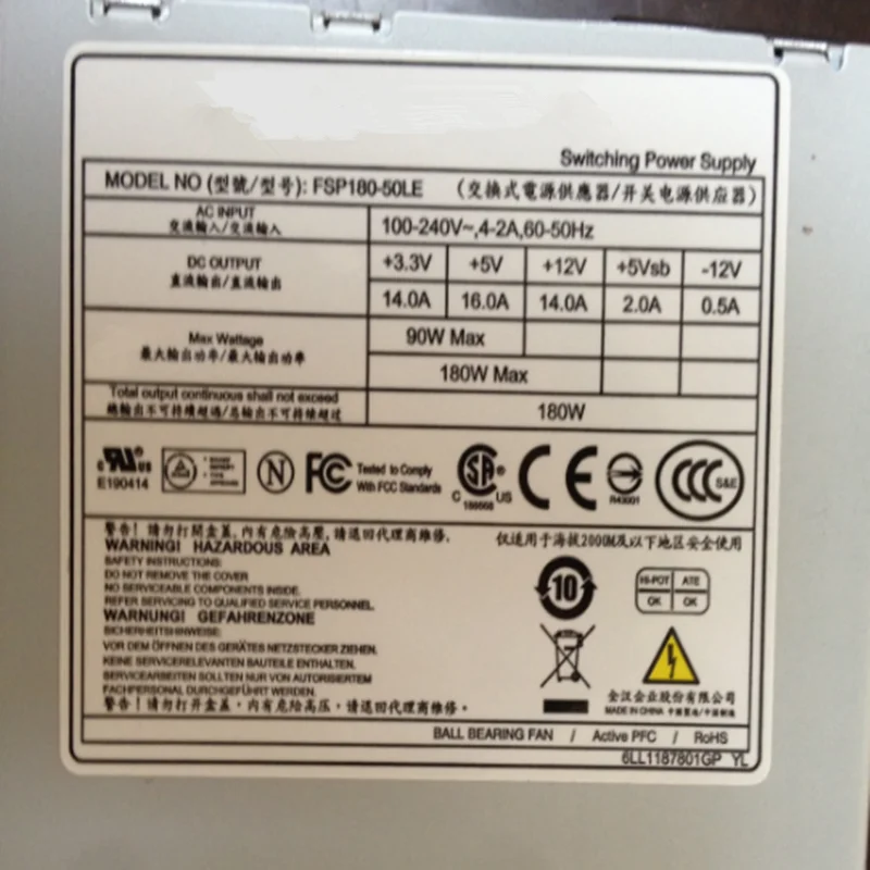New Original PSU For FSP FLEX NAS Small 1U 180W Power Supply FSP180-50LE FSP150-50LE FSP180-50PLA YM150ATX1UPA