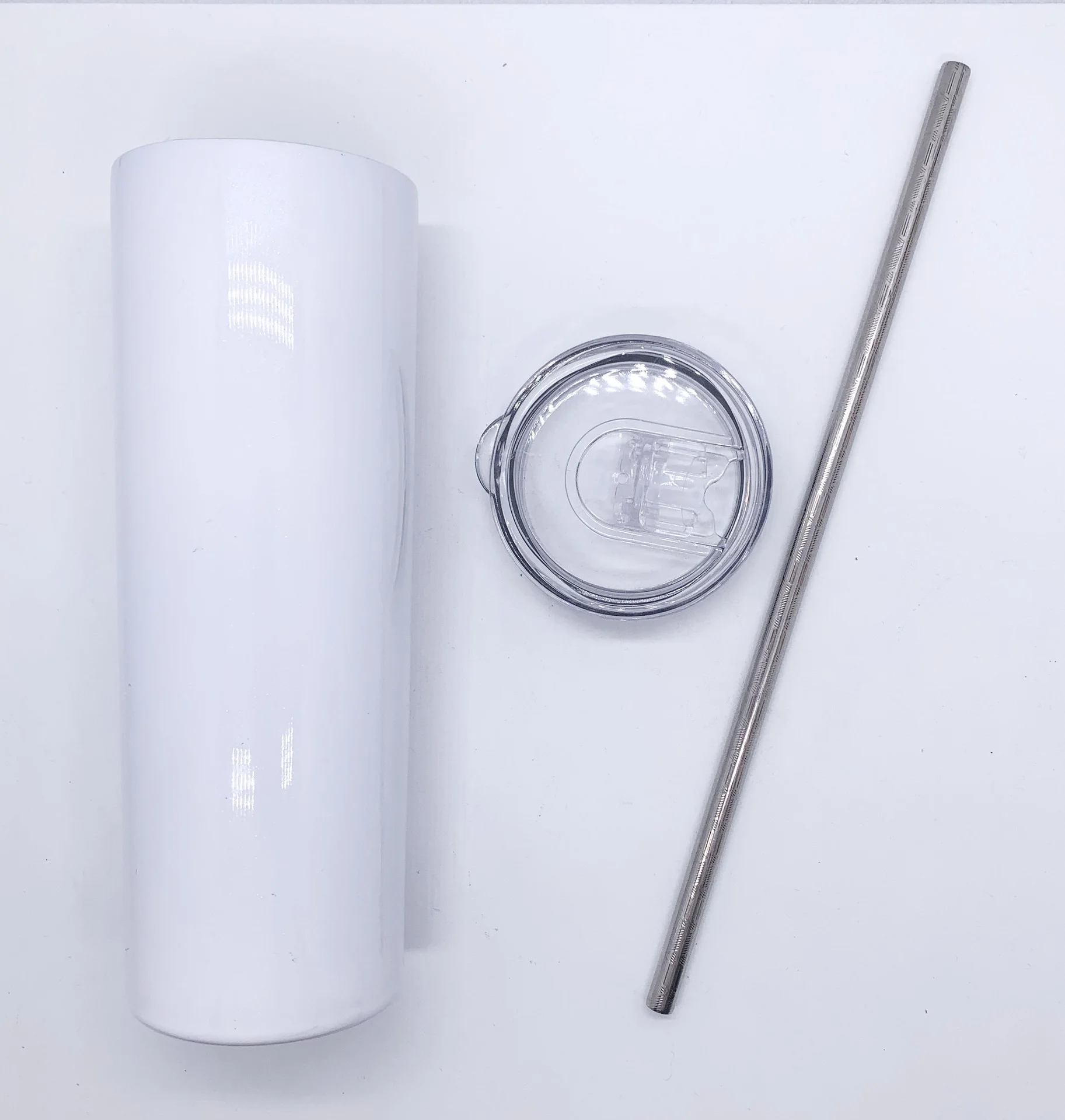 20oz Stainless Steel Skinny Tumbler, Double Wall Insulated Tumblers with Lid Straw, 20 Oz Insulated Travel Water Tumbler Cup