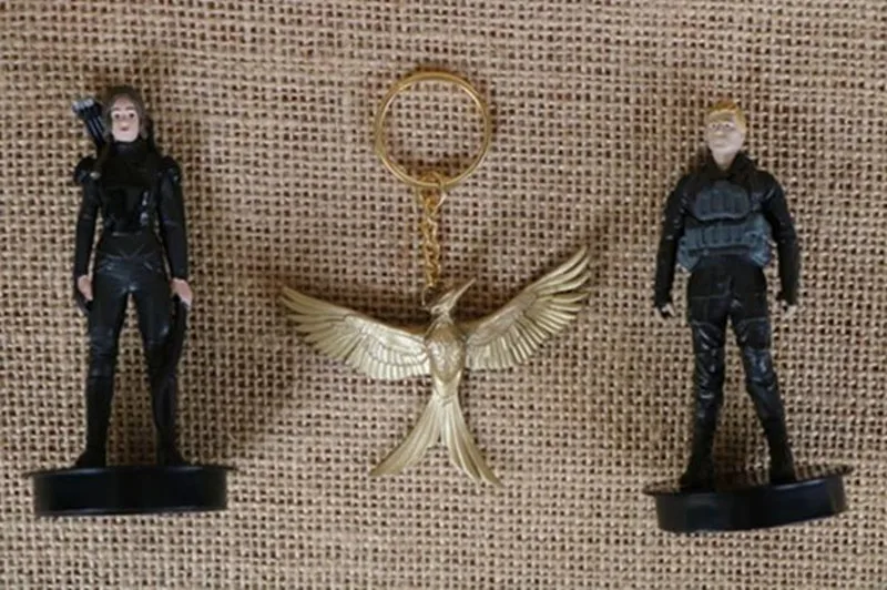 3pcs 7-8cm Cartoon The Hunger Games: Mocking jay Action Figures Doll hard PVC collection toy