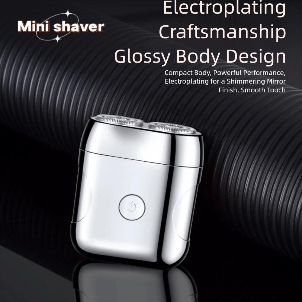 Rechargeable Ultra Clean Double Head Razor Washable Digital Display Electric Shaver Silent Quiet Operations Mini Shaving Men