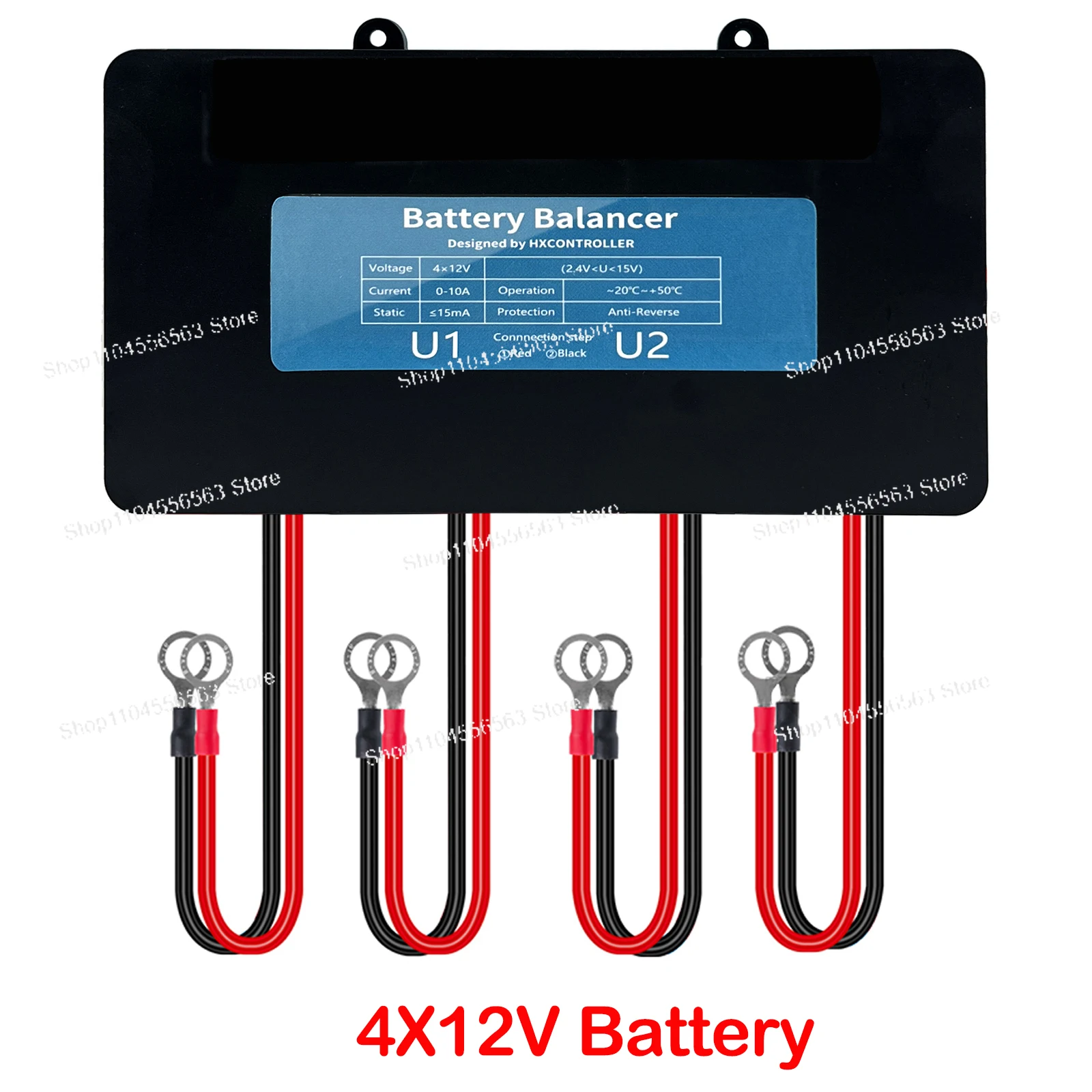 HC01 HC02 HA11L Battery Equalizer With Digital Display For 2x12V 4x12V Gel Flood AGM Lead Acid Lithium Battery Solar System