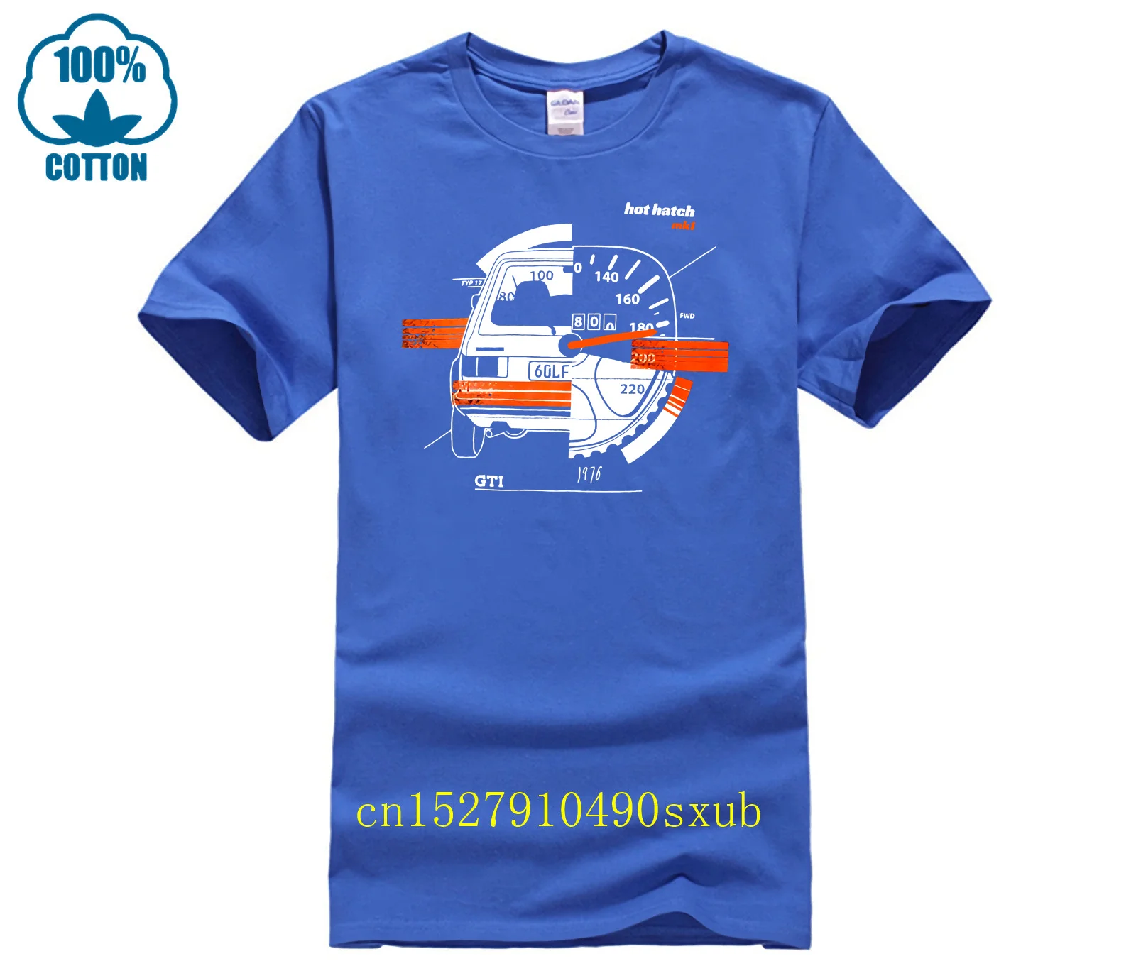 Hot Hatch Tee t shirt for Golf Mk1 GTI fans