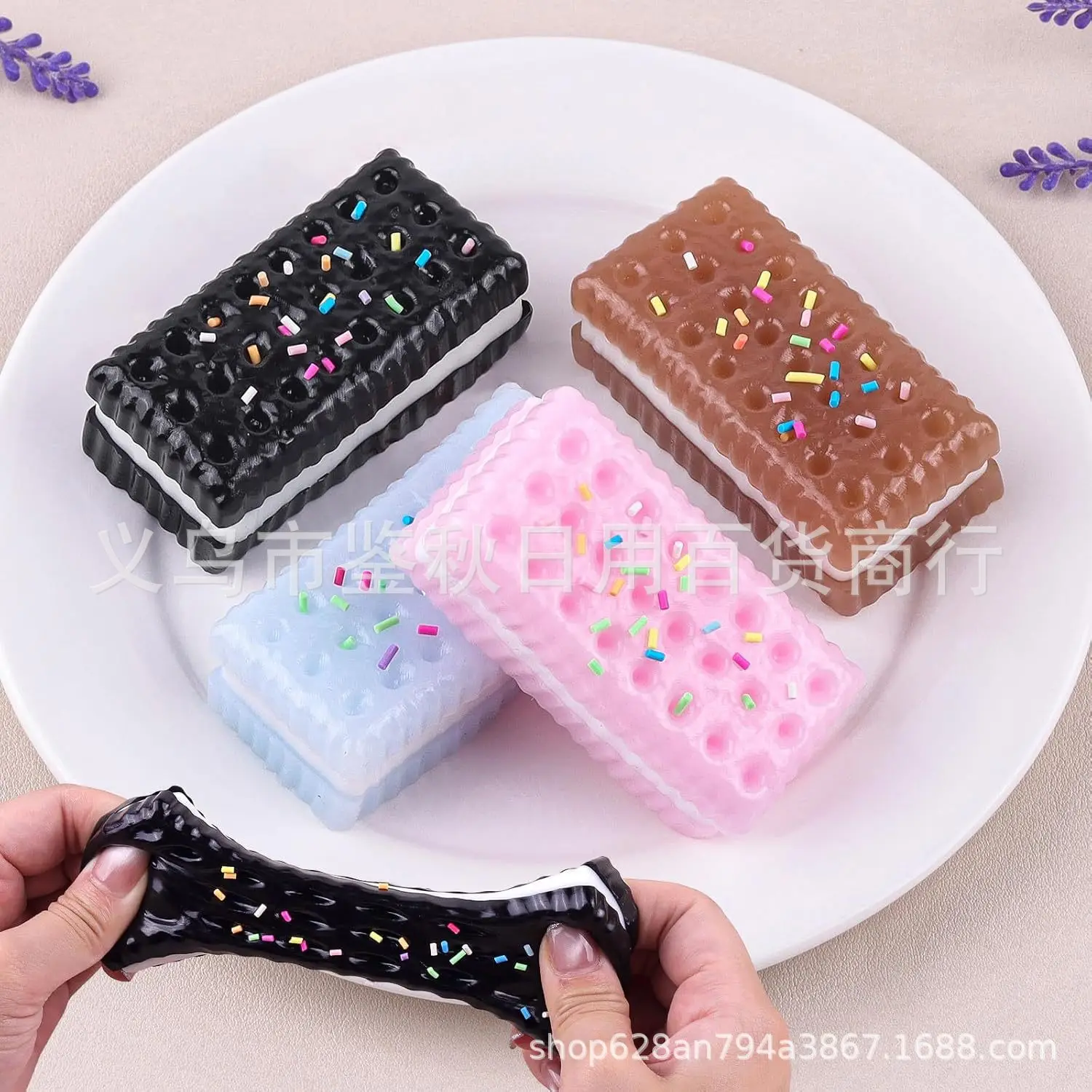 Juguete Antiestrés de Galleta Oreo para Apretar