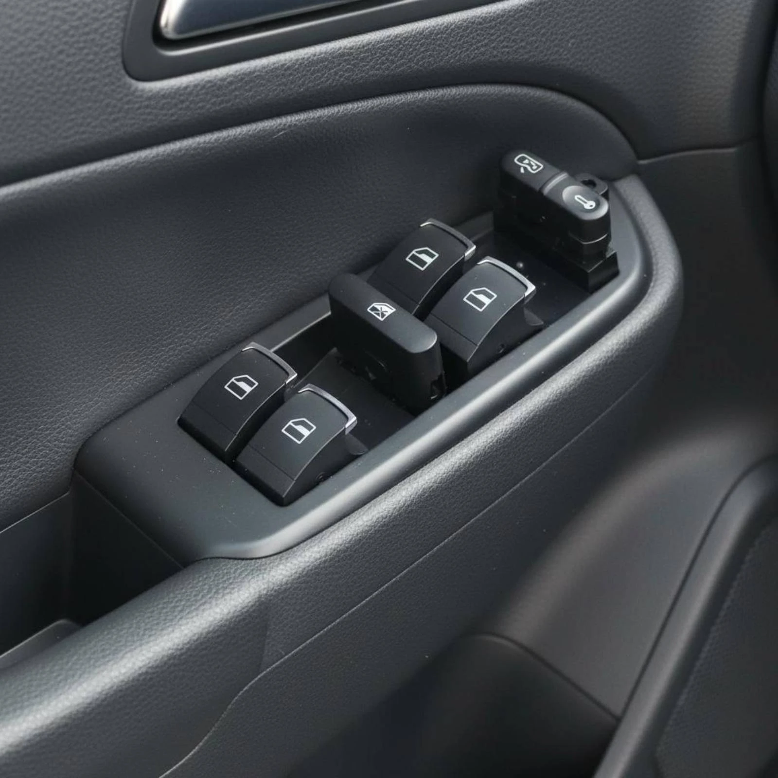 Front Left Window Switch ABS Plastic Smooth Control Easy to Install Vehicle Accessory Panel for Sedan