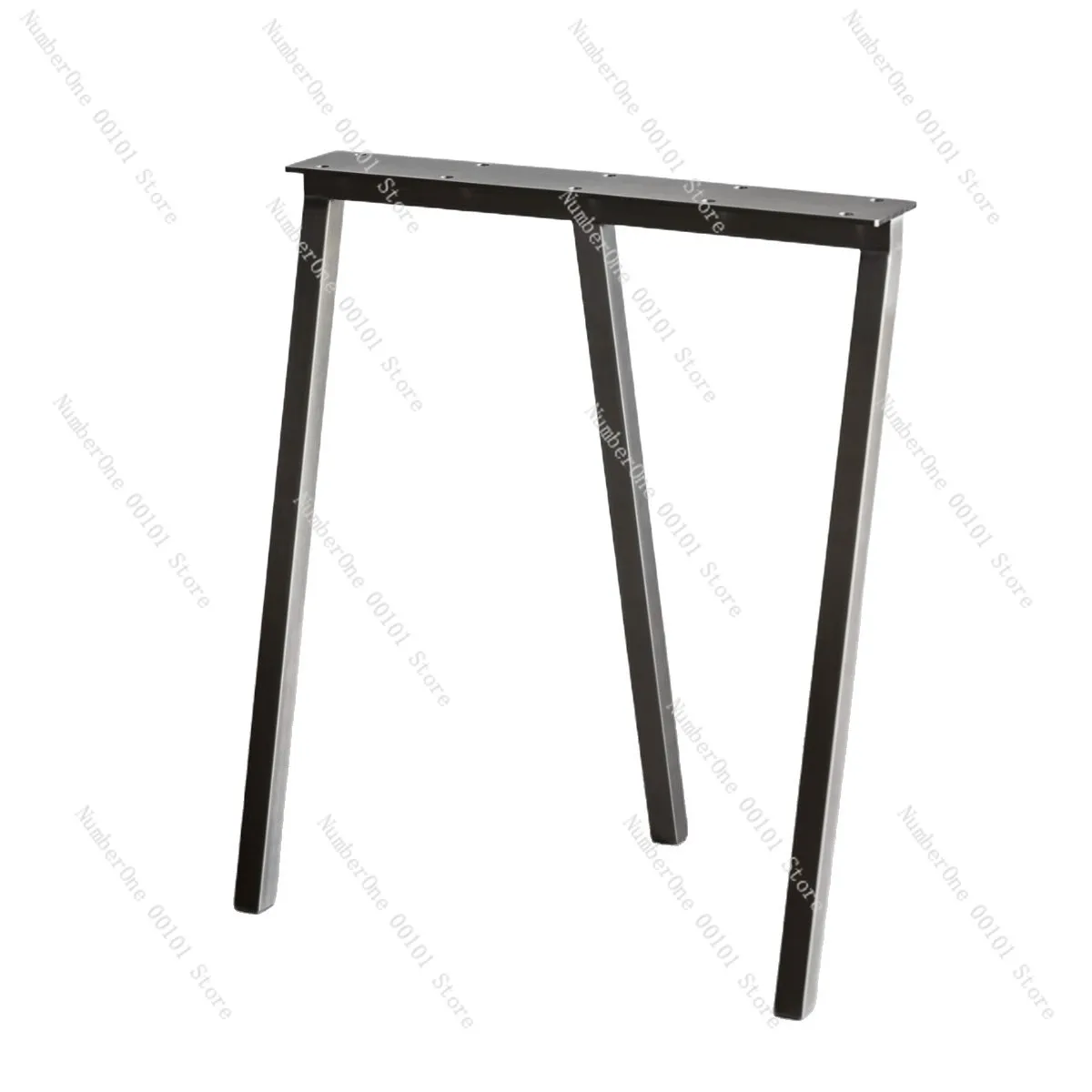 Brushed stainless steel texture single-sided foot bracket office desk bar conference table