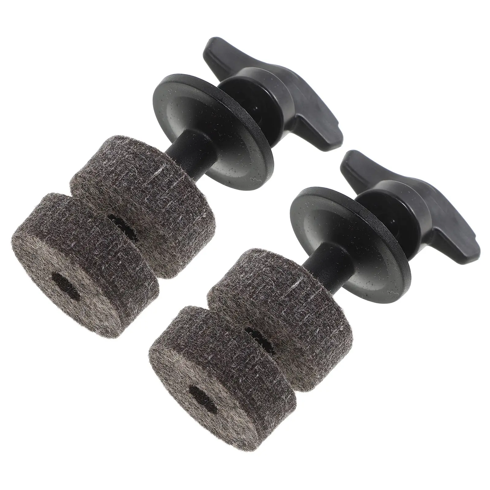 

2 set Cymbal Holder Felt Attachment Split Bracket Screw Knob Stacker Wing Nut Hand Tightening Drum Accessories Lightweight