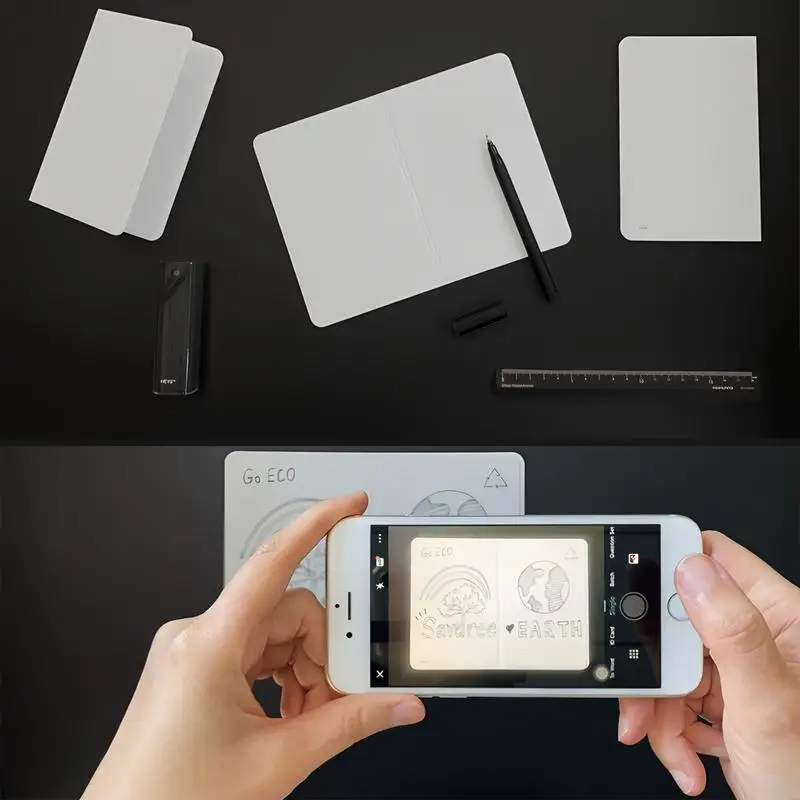 Pizarra blanca pequeña de borrado en seco, pizarra blanca plegable de mano, Bloc de notas de doble cara, suministros de estudio ligeros para grupo de planificación