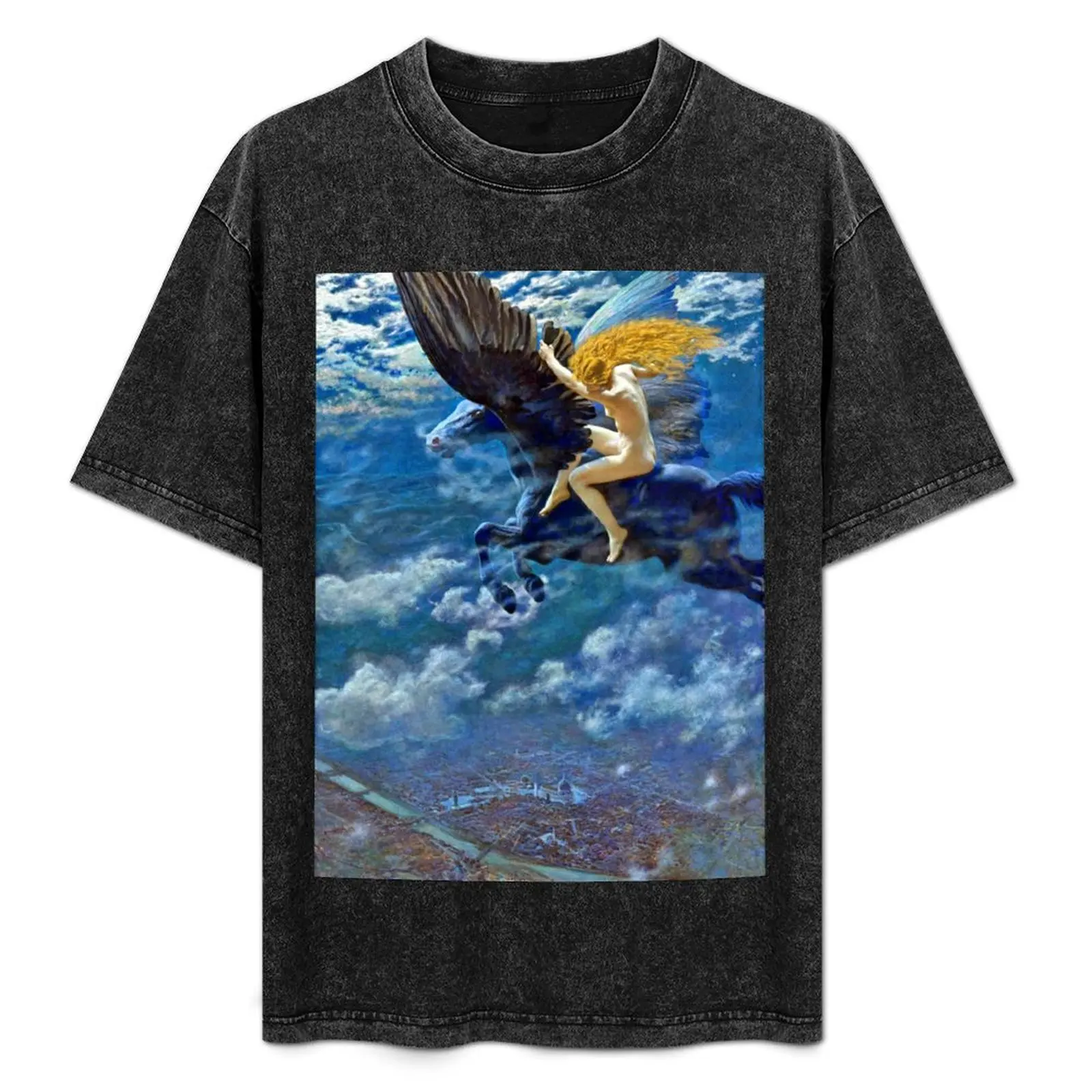 

A Witch - Edward Robert Hughes T-Shirt Basic Casual Wear Short Sleeve Top
