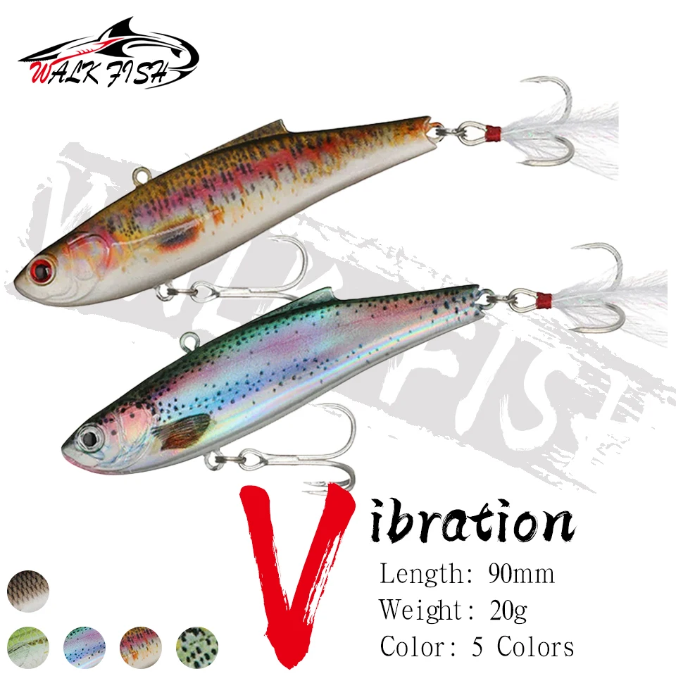 WALK FISH 9cm 20g VIB Fishing Lure Hard Bait Artificial Bait Quality Simulation Lures Hook Pencil Freshwater Bait Fishing Gear