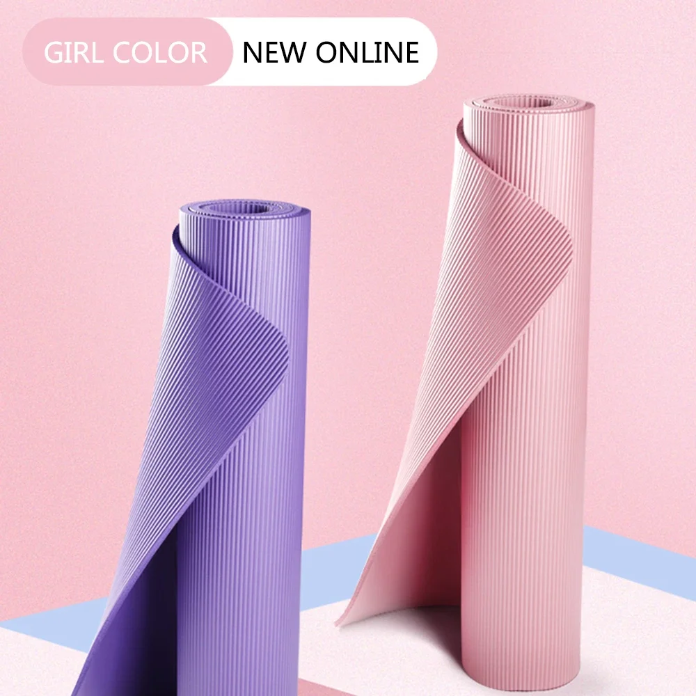 10 مللي متر 15 مللي متر سميكة اليوغا حصيرة المضادة للانزلاق بطانية المنزل رياضة استريلا الصحة فقدان الوزن اللياقة البدنية الحصير ممارسة الوسادة للنساء #1